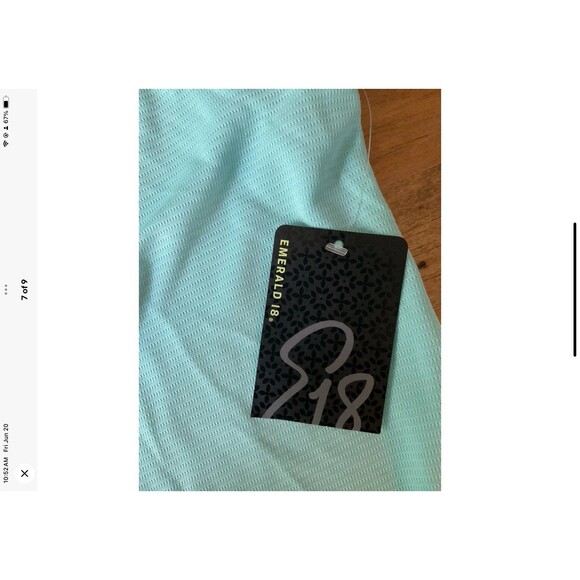 Emerald 18 Top Women S Blue Golf Club Sleeveless Wicking UPF 50 Stretch - Picture 7 of 9